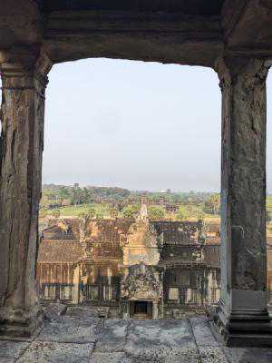 The view from the top of Angkor Wat