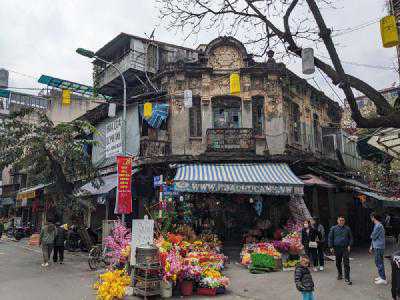 A market corner in Hanoi